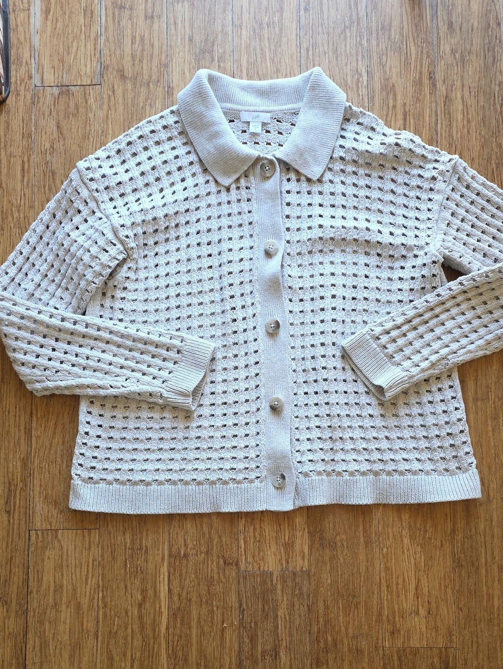 J. Jill Open Weave Cardigan
